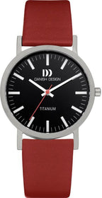 Danish Design horloge zwart/rood 30 mm