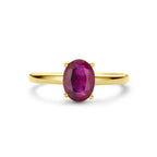 ring robijn 14K geelgoud