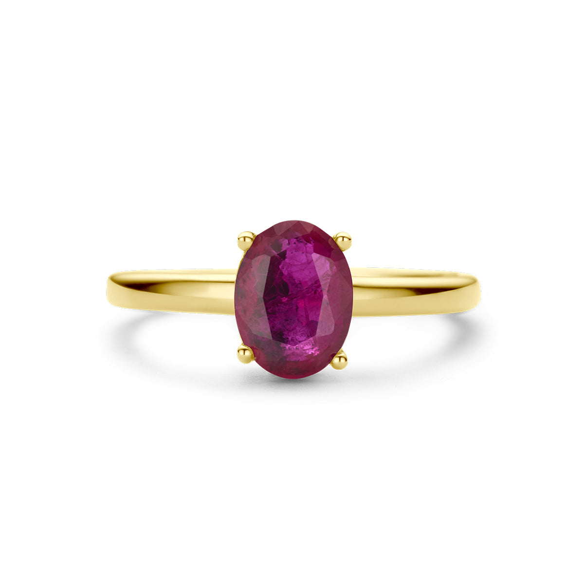 ring robijn 14K geelgoud