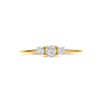 Ring Zirkonia 14K Gelbgold