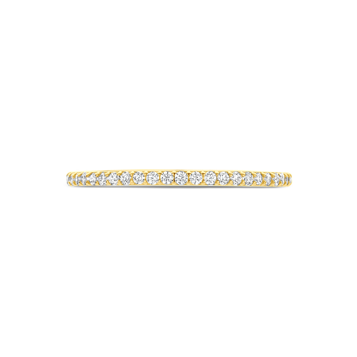ring zirkonia 14K geelgoud