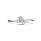 Ring Trilogie Zirkonia Silber rhodiniert