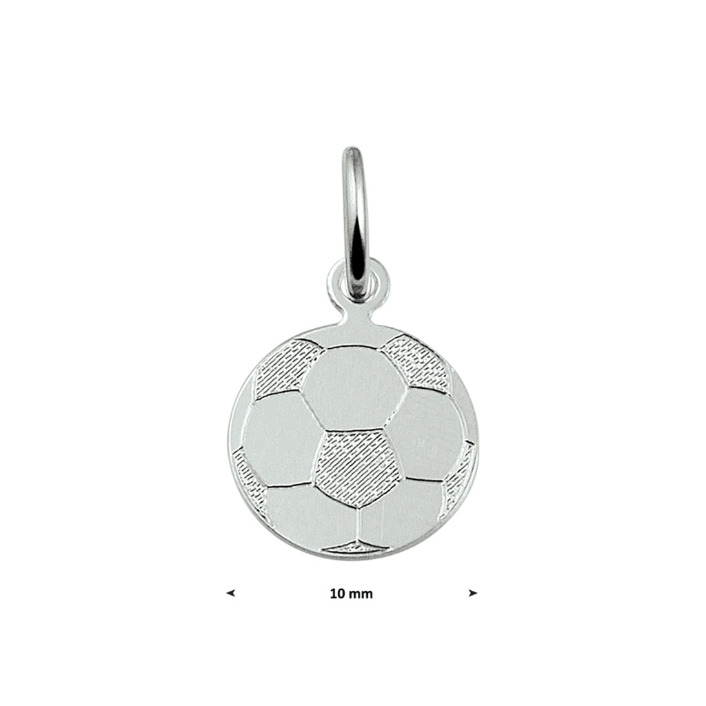 Anhänger Fußball silber weiß