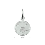 Anhänger Fußball silber weiß