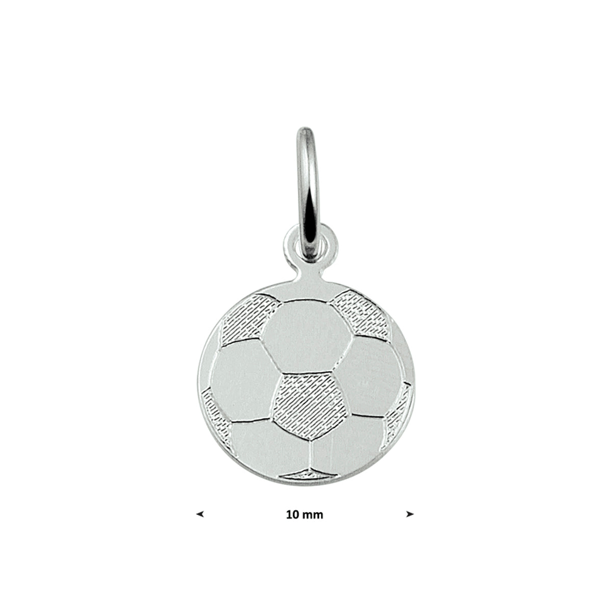 Anhänger Fußball silber weiß