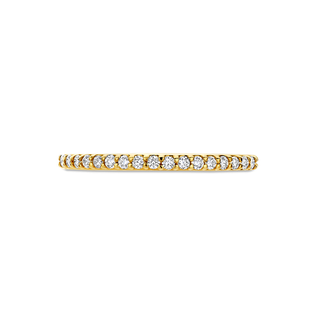 ring lab grown diamant 0.17ct g vs 14K geelgoud