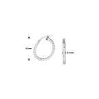 oorringen zilver gerhodineerd