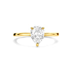 ring zirkonia 14K geelgoud