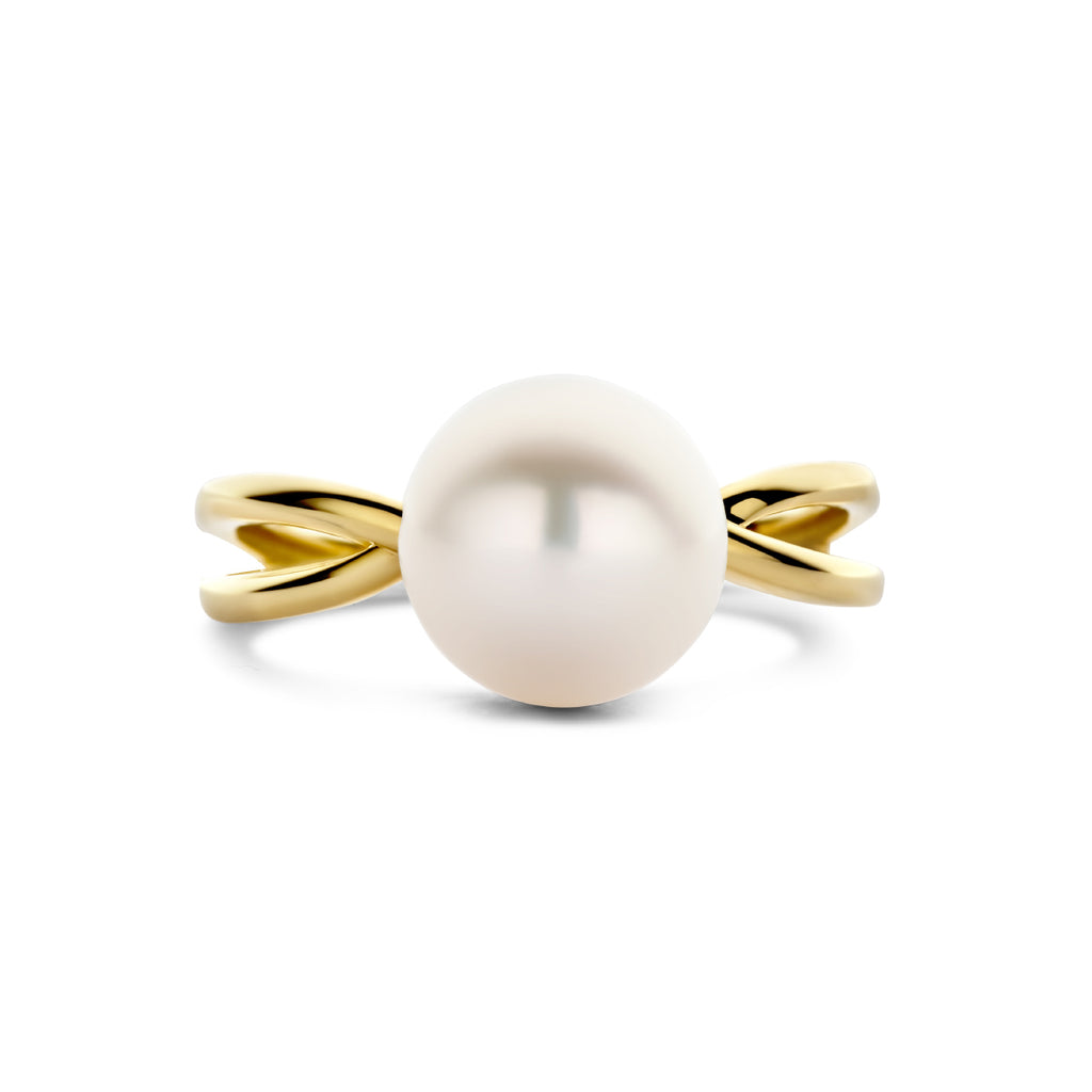 ring parel 14K geelgoud