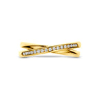 ring zirkonia 14K geelgoud