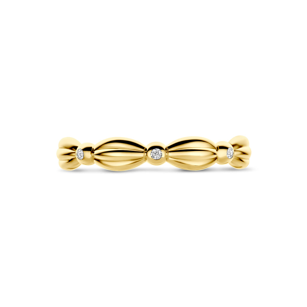 ring zirkonia 14K geelgoud