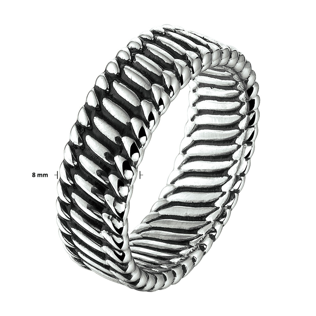 ring oxi zilver geoxideerd