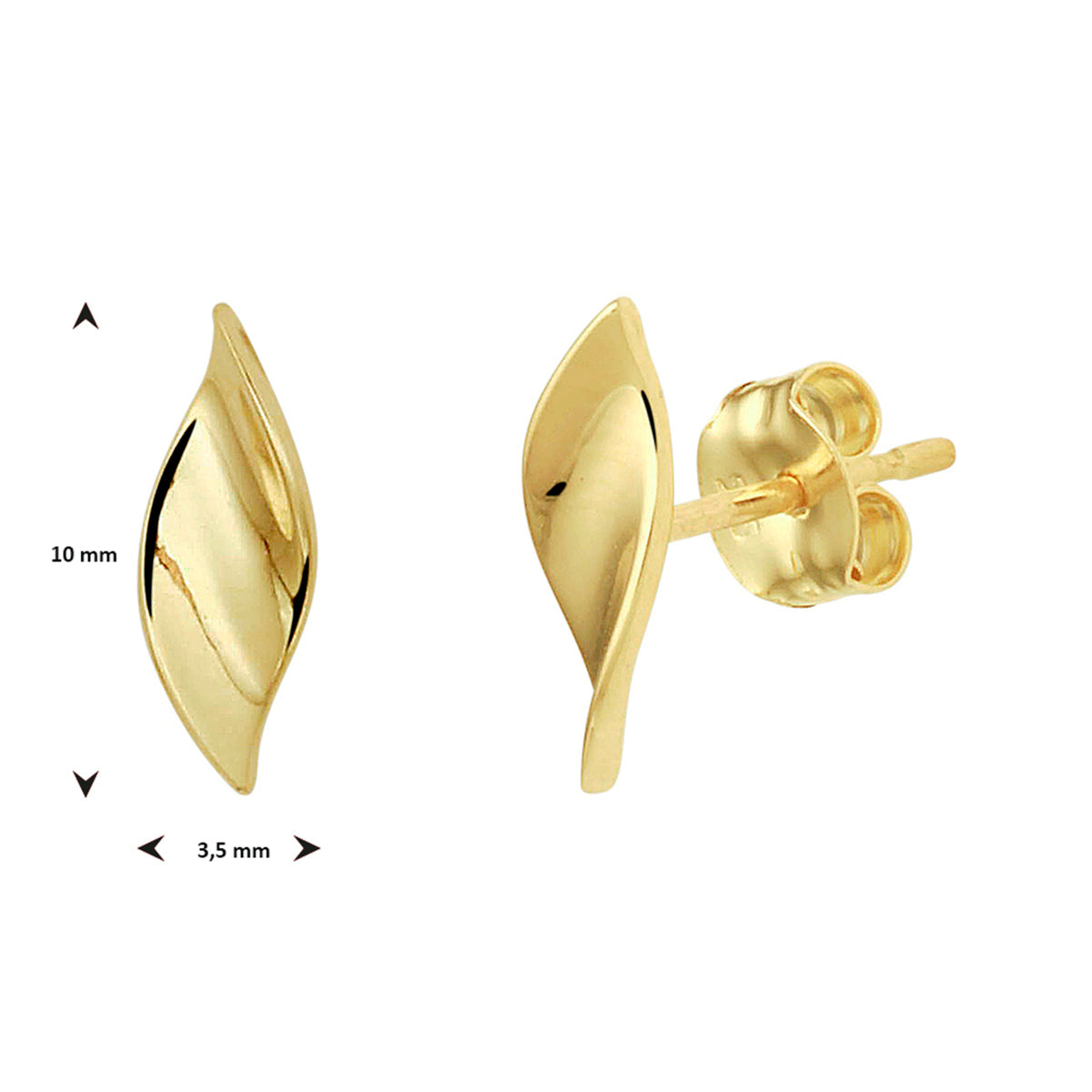 Ohrstecker 14K Gelbgold