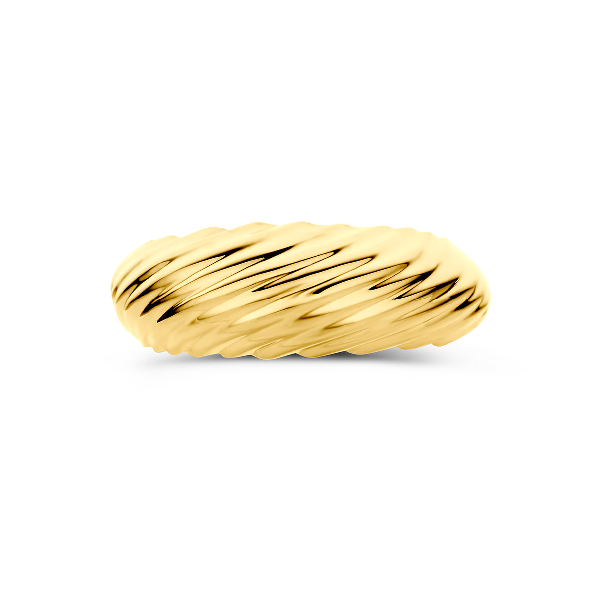 9k ring gedraaid 9K geel - gedraaid