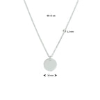 Gravurkette rund 40 + 5 cm Silber rhodiniert