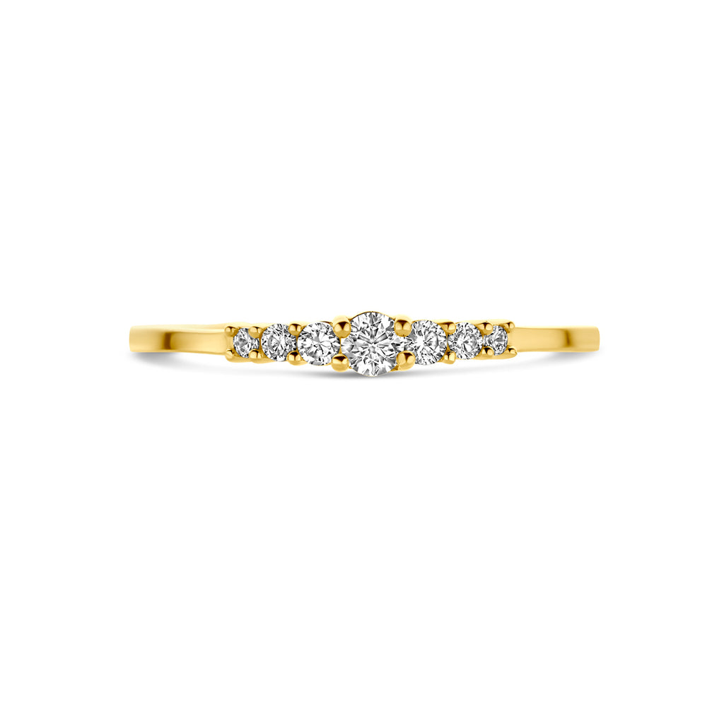9k ring zirkonia 9K geel