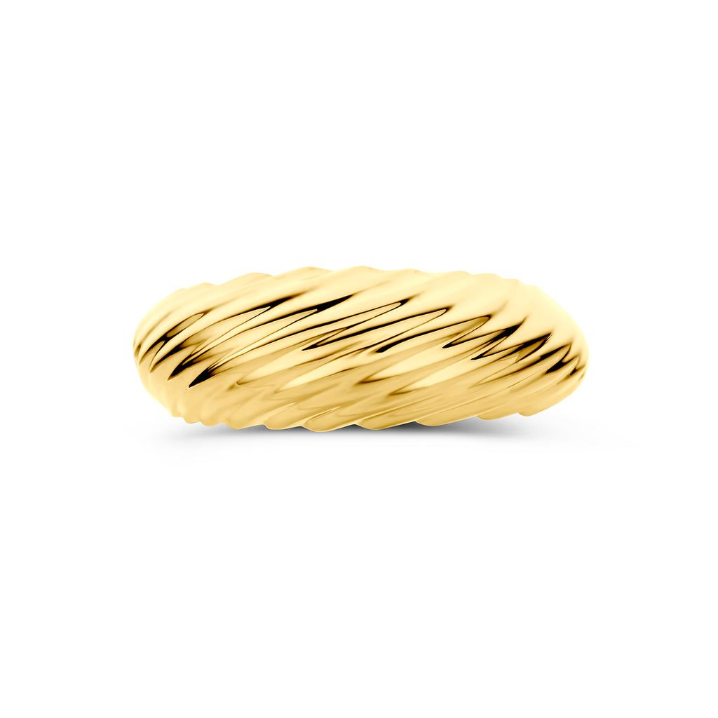 9k ring gedraaid 9K geel - gedraaid