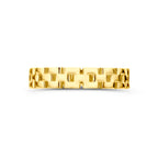 ring schakel 14K geelgoud - schakelmotief