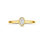 Ring Zirkonia 14K Gelbgold