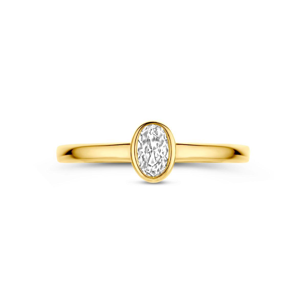 Ring Zirkonia 14K Gelbgold