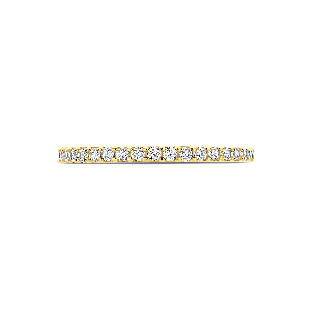 ring zirkonia 14K geelgoud