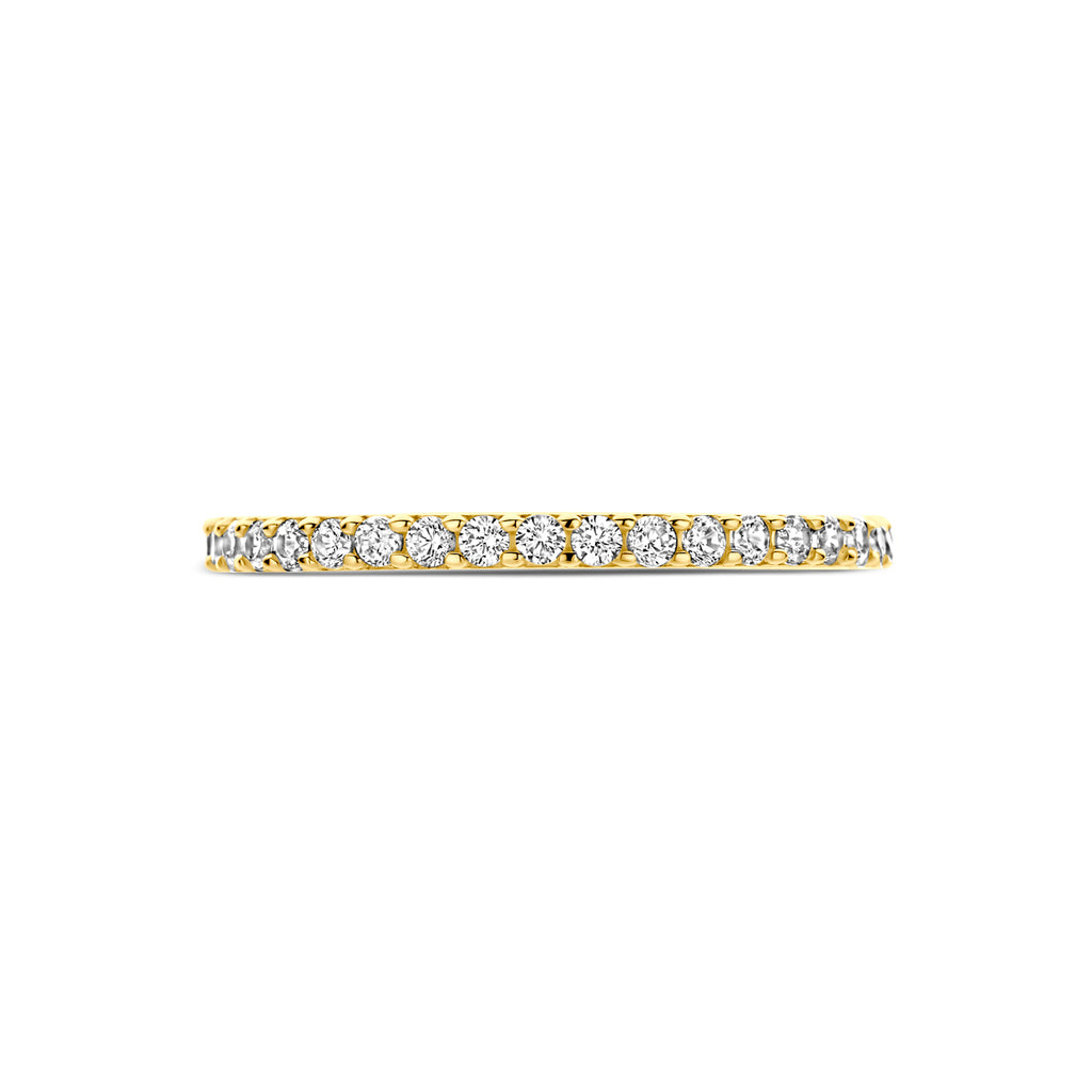 ring zirkonia 14K geelgoud
