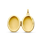 medaillon ovaal gravure 17 mm 14K geelgoud - ovaal