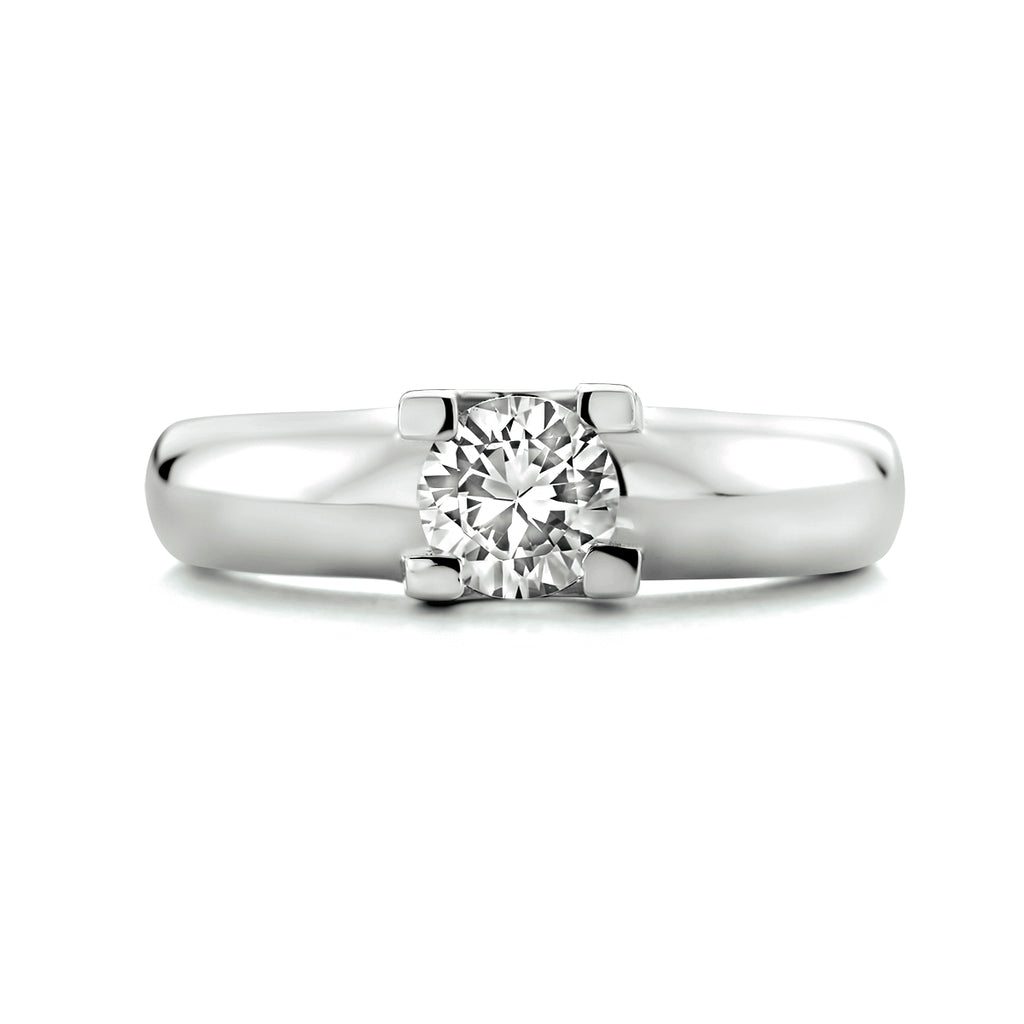 Ring Zirkonia Silber rhodiniert