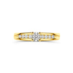 Ring Zirkonia 14K Gelbgold