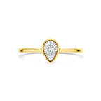 Ring Zirkonia 14K Gelbgold