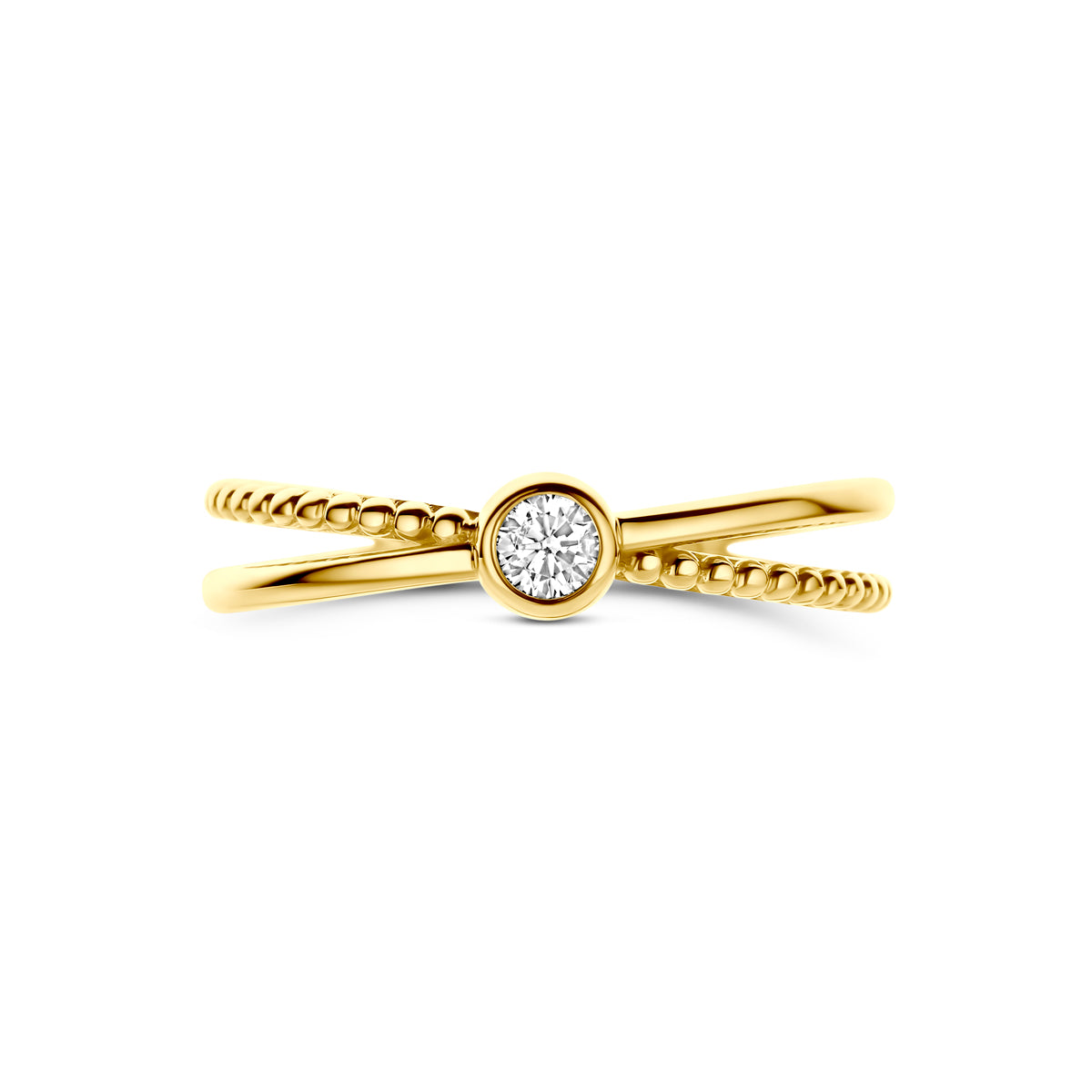 9k ring zirkonia 9K geel
