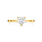Ring Herz Zirkonia 14K Gelbgold