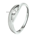 Ring Zirkonia Poly/Silber matt rhodiniert