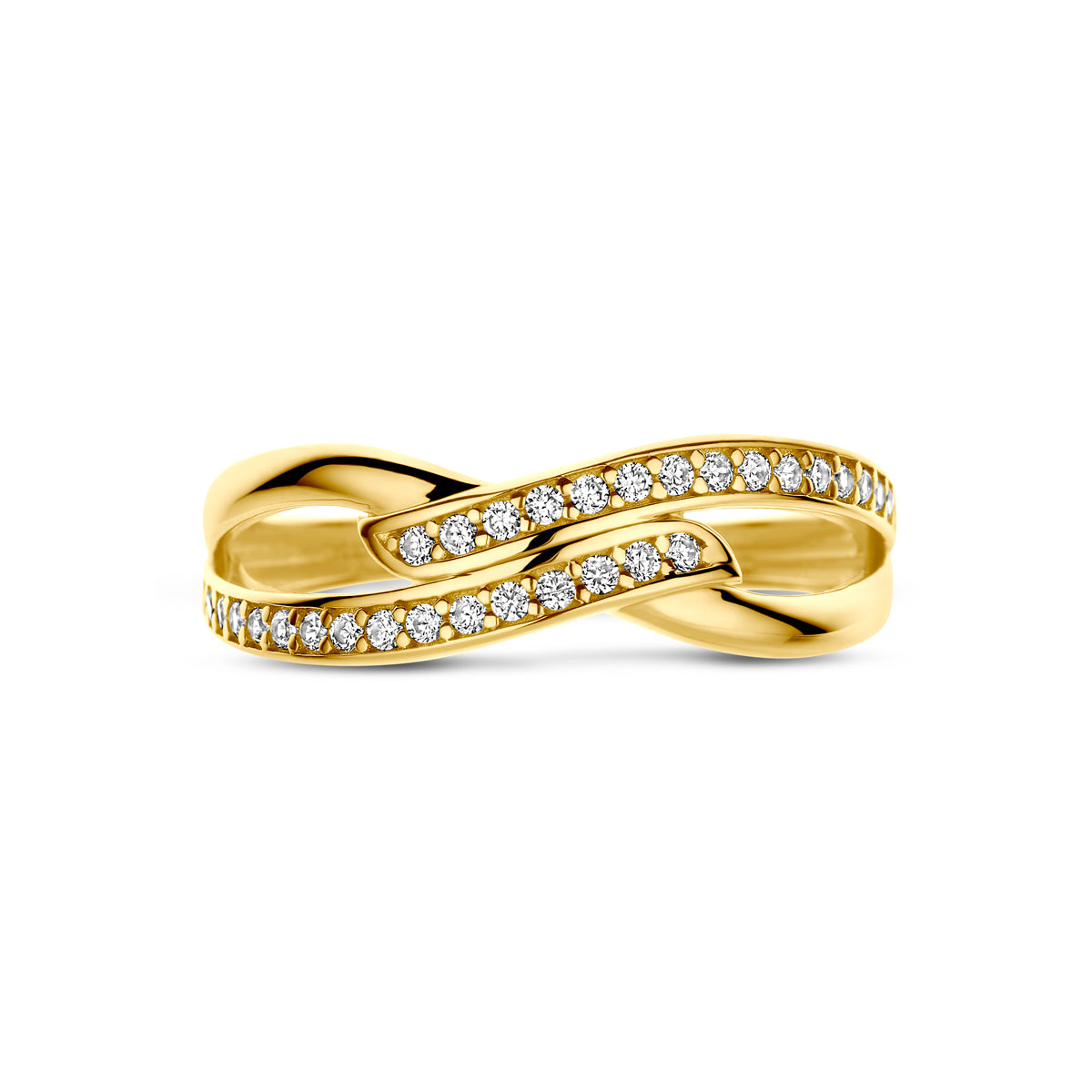 9k ring zirkonia 9K geel