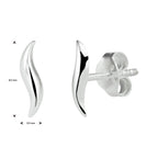 Ohrstecker silberweiß