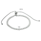 Armband Zirkonia 14 - 27 cm Silber rhodiniert