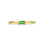 ring met geboortesteen smaragd mei 14K geelgoud