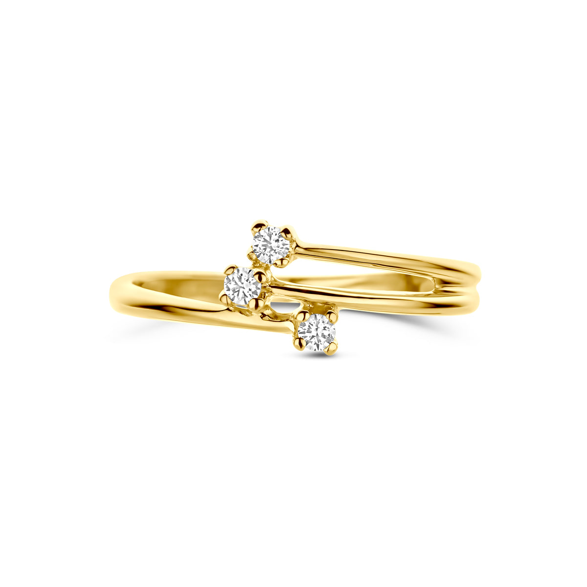 Ring Zirkonia 14K Gelbgold