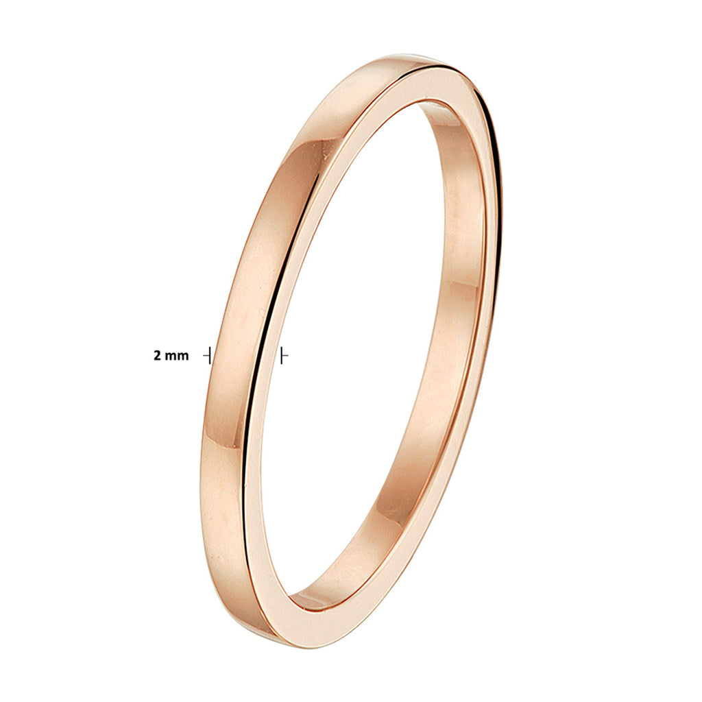 aanschuifring 14K roségoud