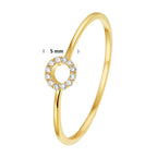 ring diamant 0.05ct h p1 14K geelgoud