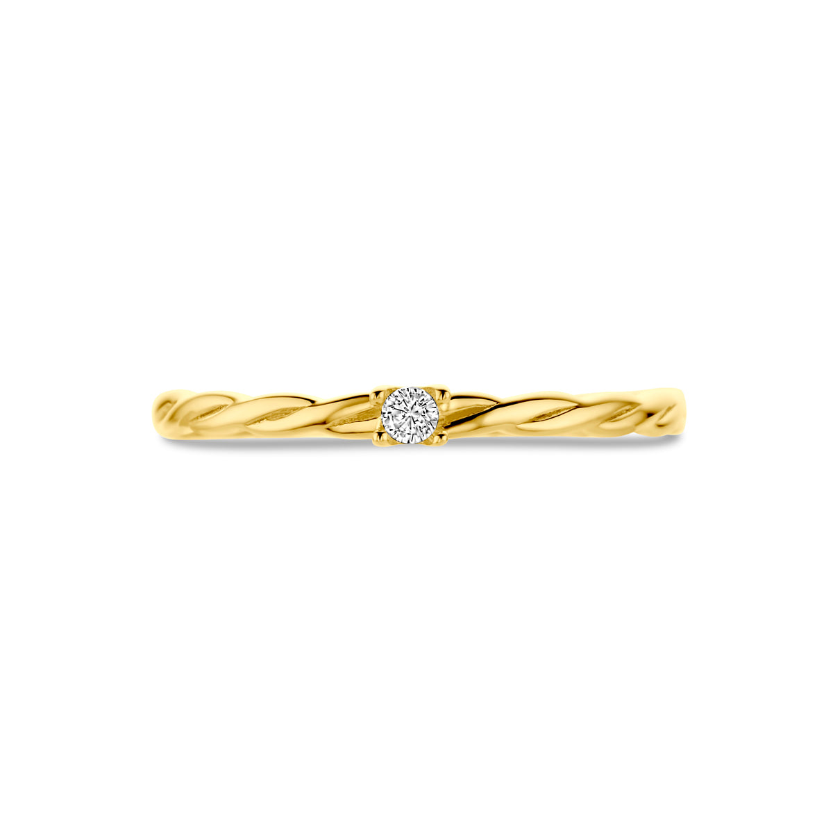 Ring Zirkonia 14K Gelbgold