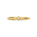 ring lab grown diamant 0.05ct g vs 14K geelgoud