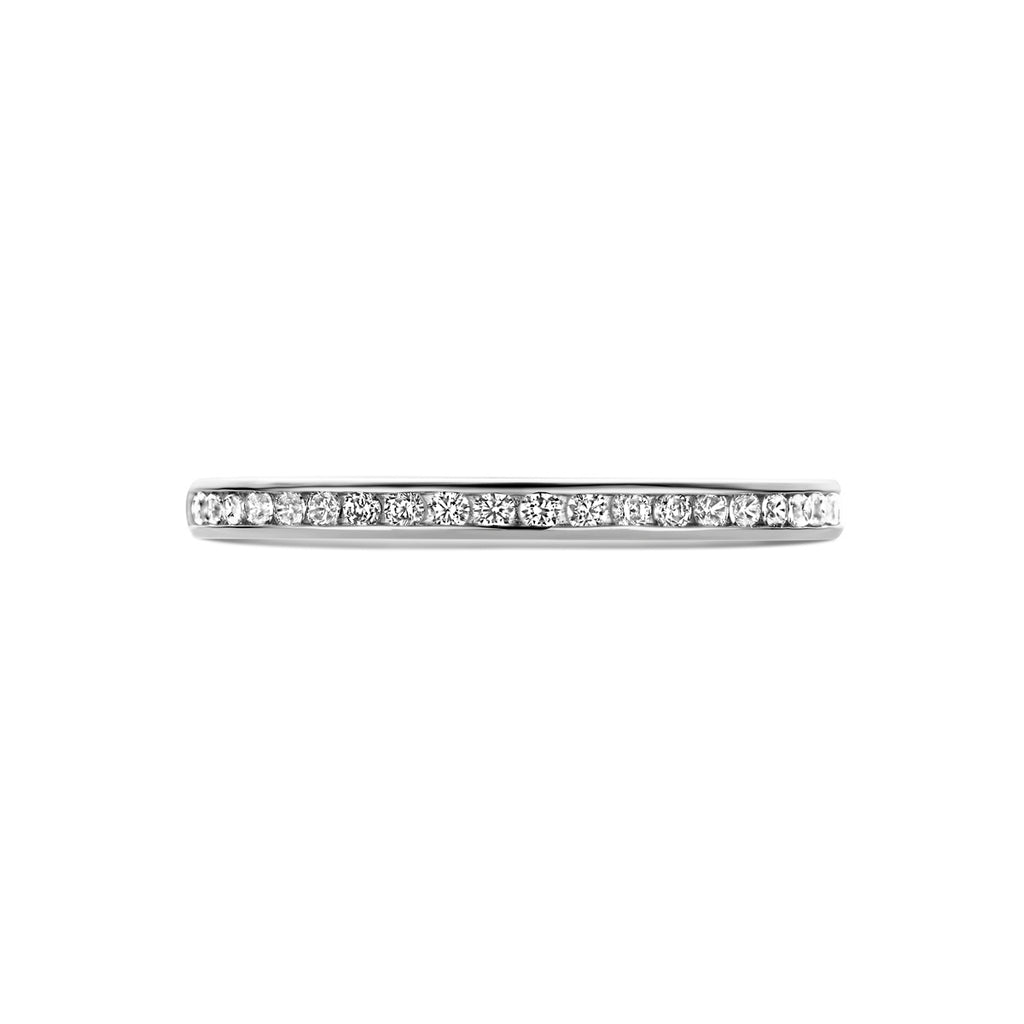 aanschuifring zirkonia 14K witgoud