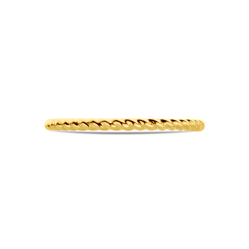 ring gedraaid 14K geelgoud