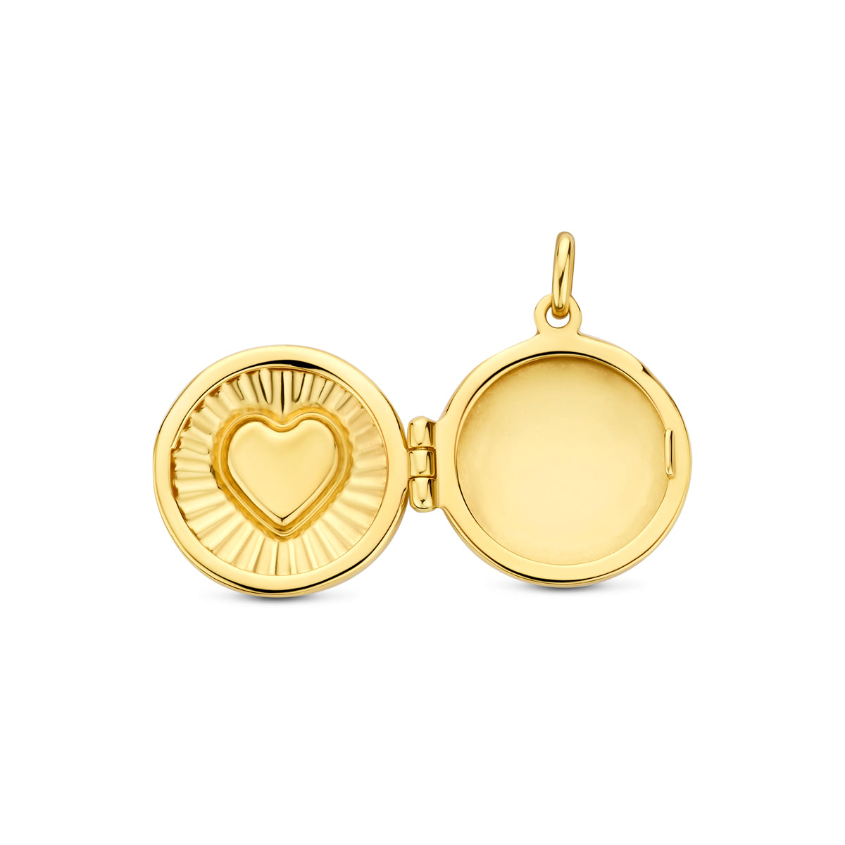 medaillon hartje 15 mm 14K geelgoud