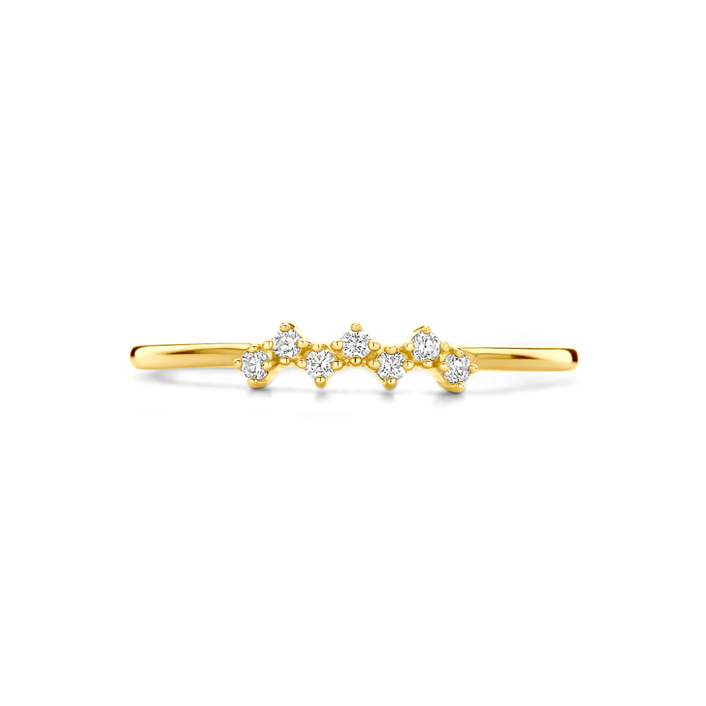 Ring Zirkonia 14K Gelbgold