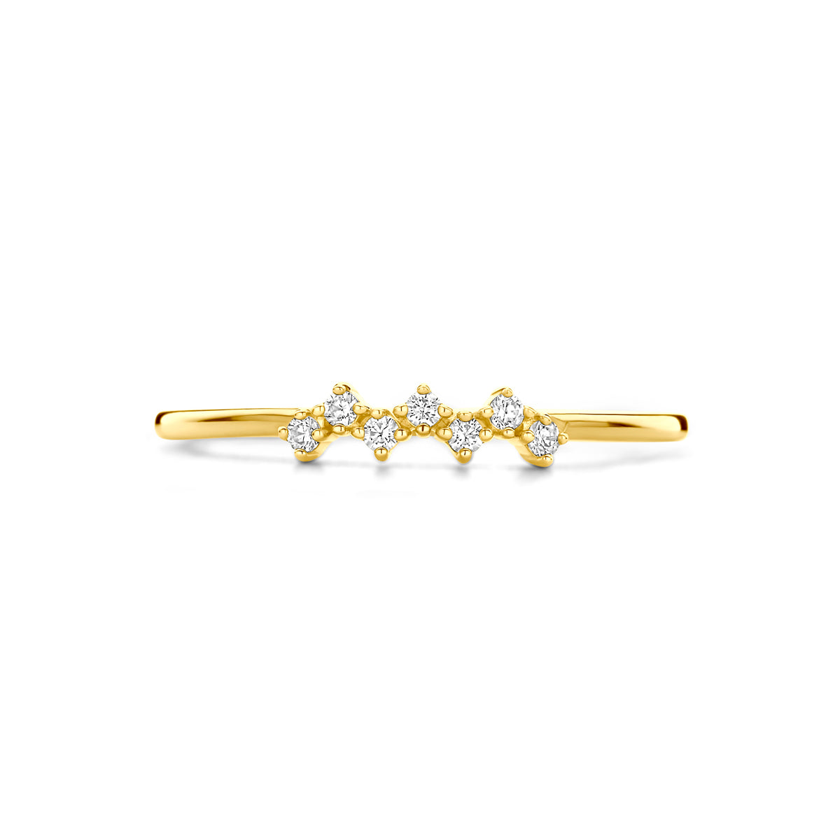 Ring Zirkonia 14K Gelbgold