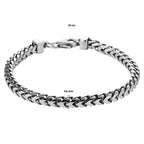 Armband Oxi Gourmet 4,6 mm Silber oxidiert