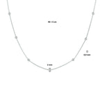 Halskette Kugeln 2,0 mm 40 + 4 cm Silber rhodiniert