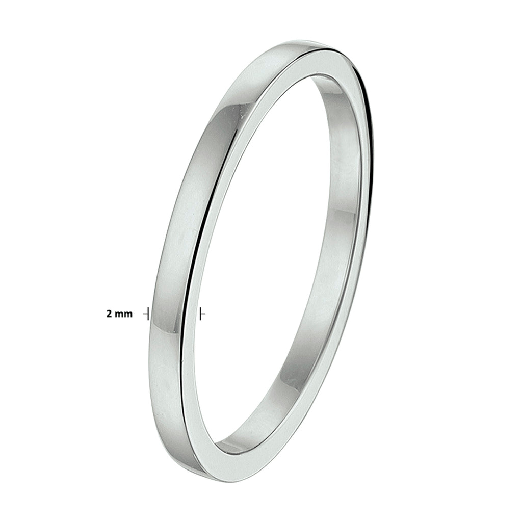 aanschuifring 14K witgoud